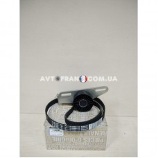117201773R Комплект ремня генератора -AC 1.4 8V K7J, 1.6 8V K7M Renault Оригінал