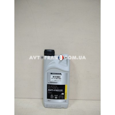 7711947052 Антифриз концентрат (синій) Renault Glaceol RX Type E -70°С 1 л. Оригінал