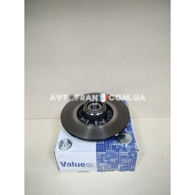 402024076R Диск гальмівний задній Renault Kangoo 2 (2008-2020) VALUE+ 7711948128